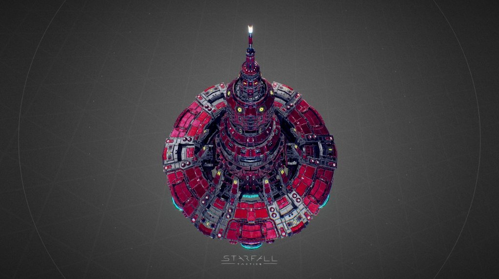 Starfall Tactics — Excalibur Vanguard mothership 3d model