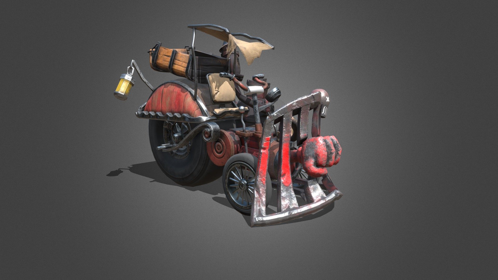 Steam Vagon 3d model