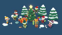 Mini Simple Characters | Christmas Pack