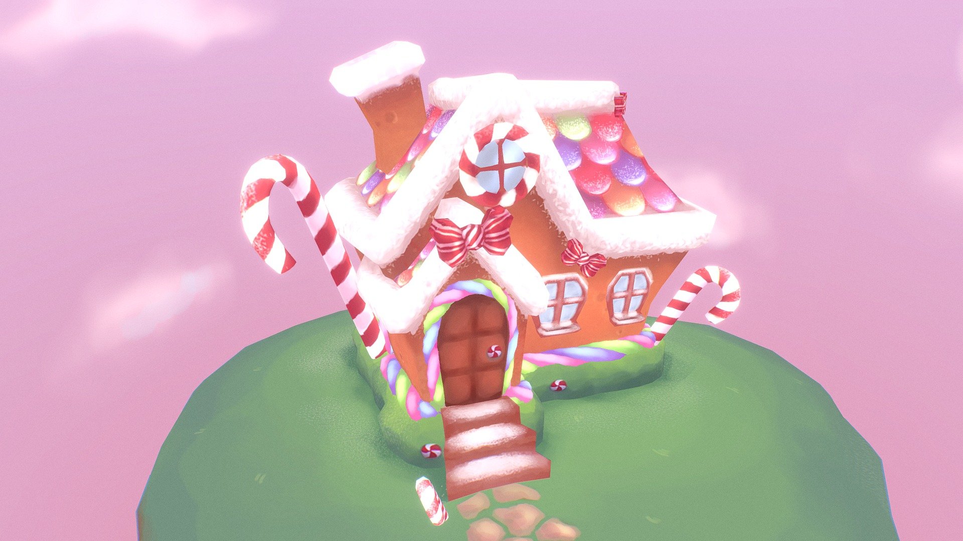 Candy Cottage 3d model