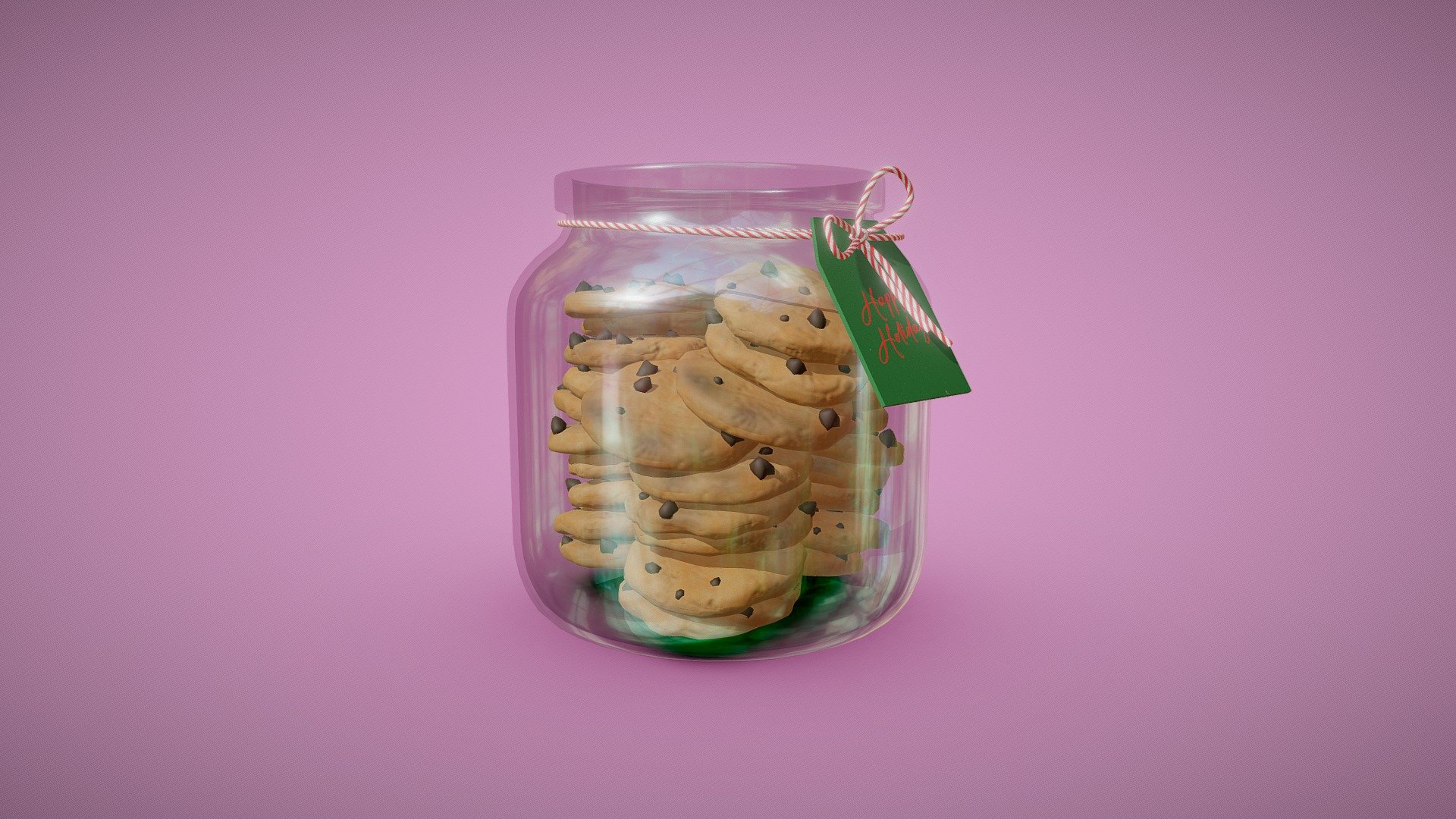 Cookies in the jar 3d model