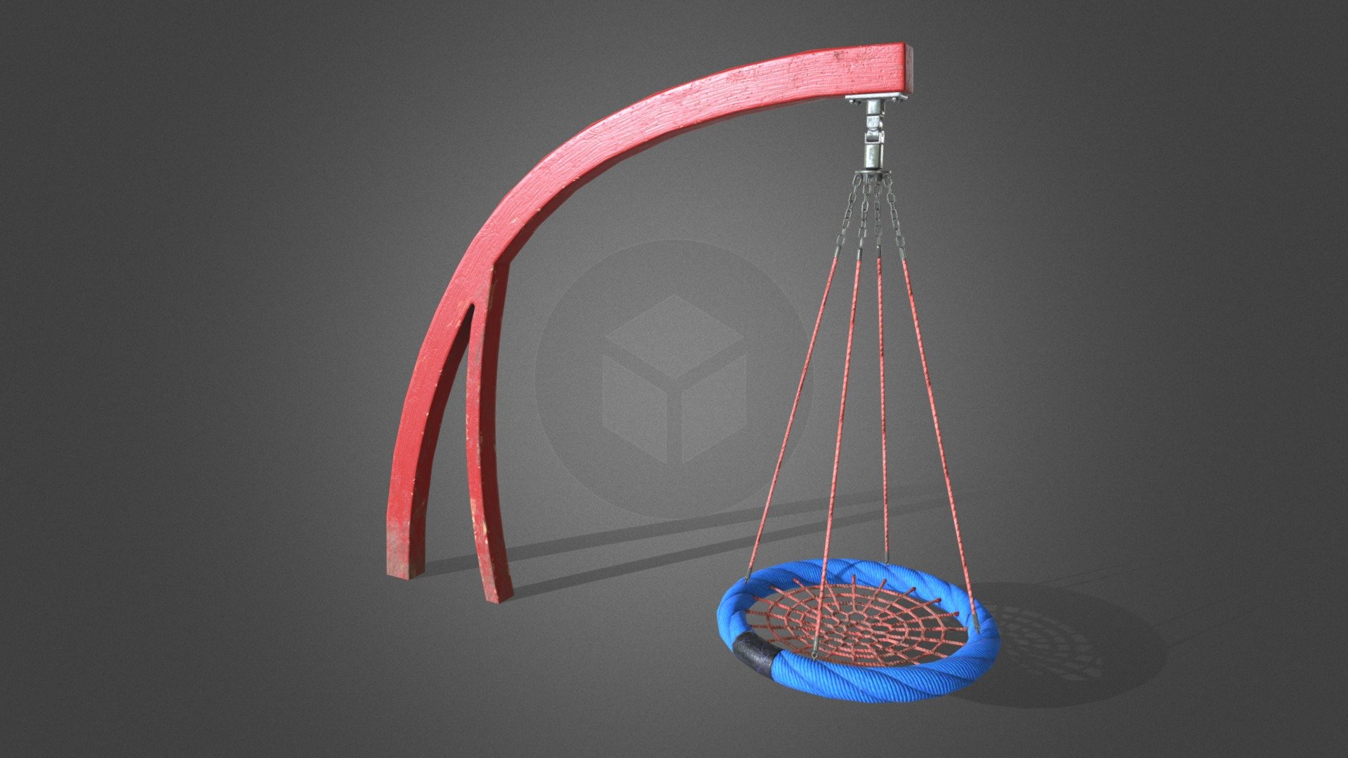 Playground Cantilever Swing 3d model