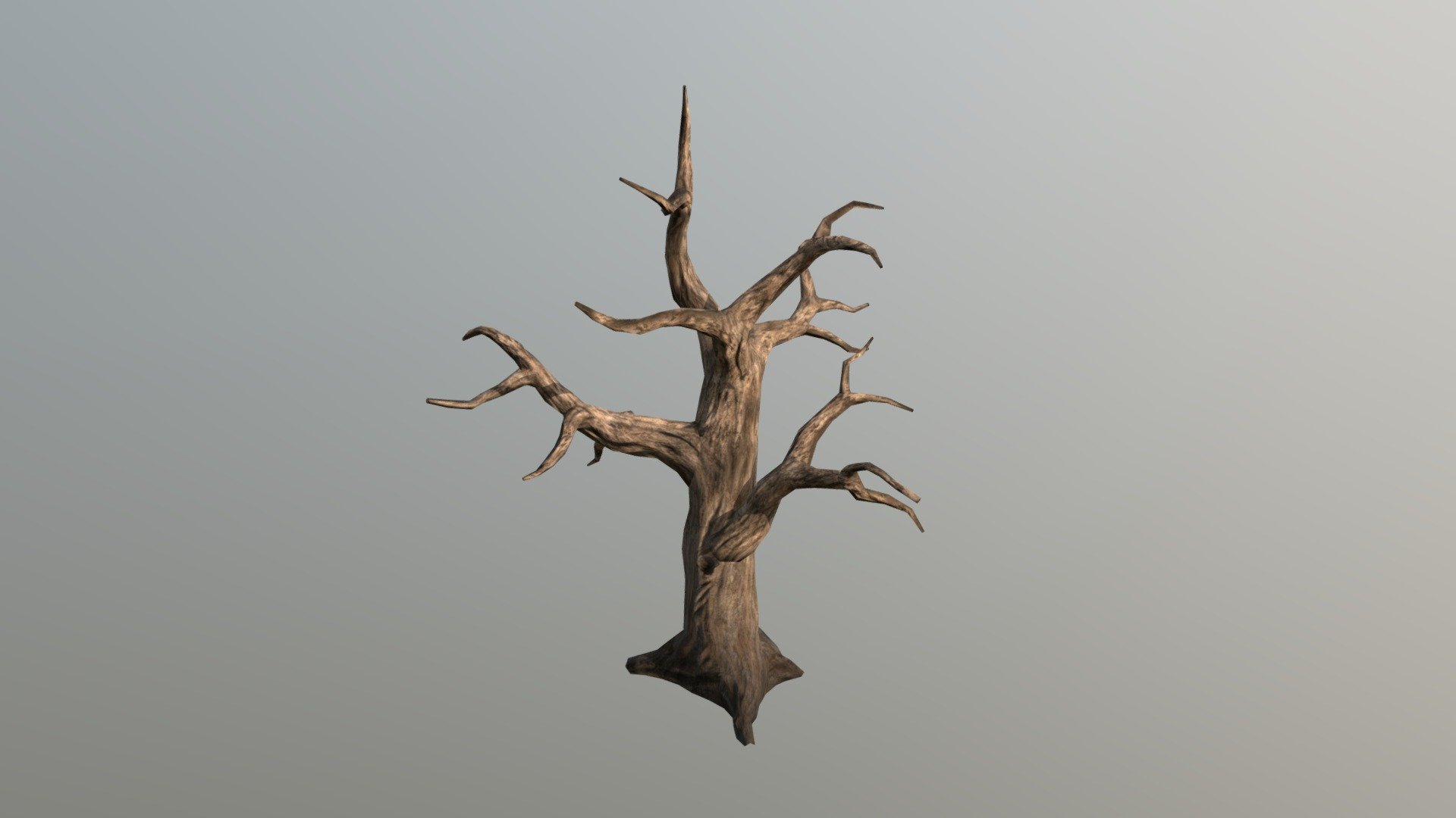 Low Poly Dead Tree 01 3d model