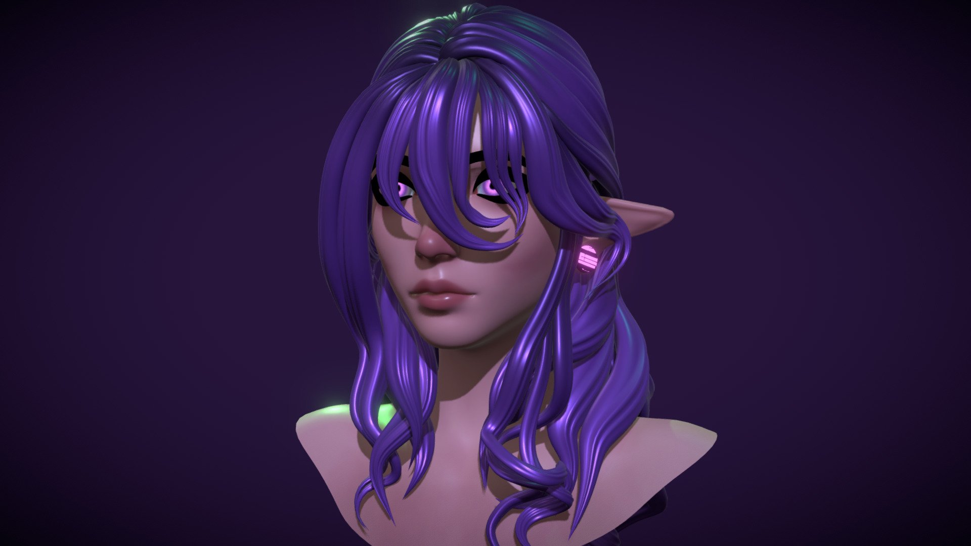 Elf Witch 3d model