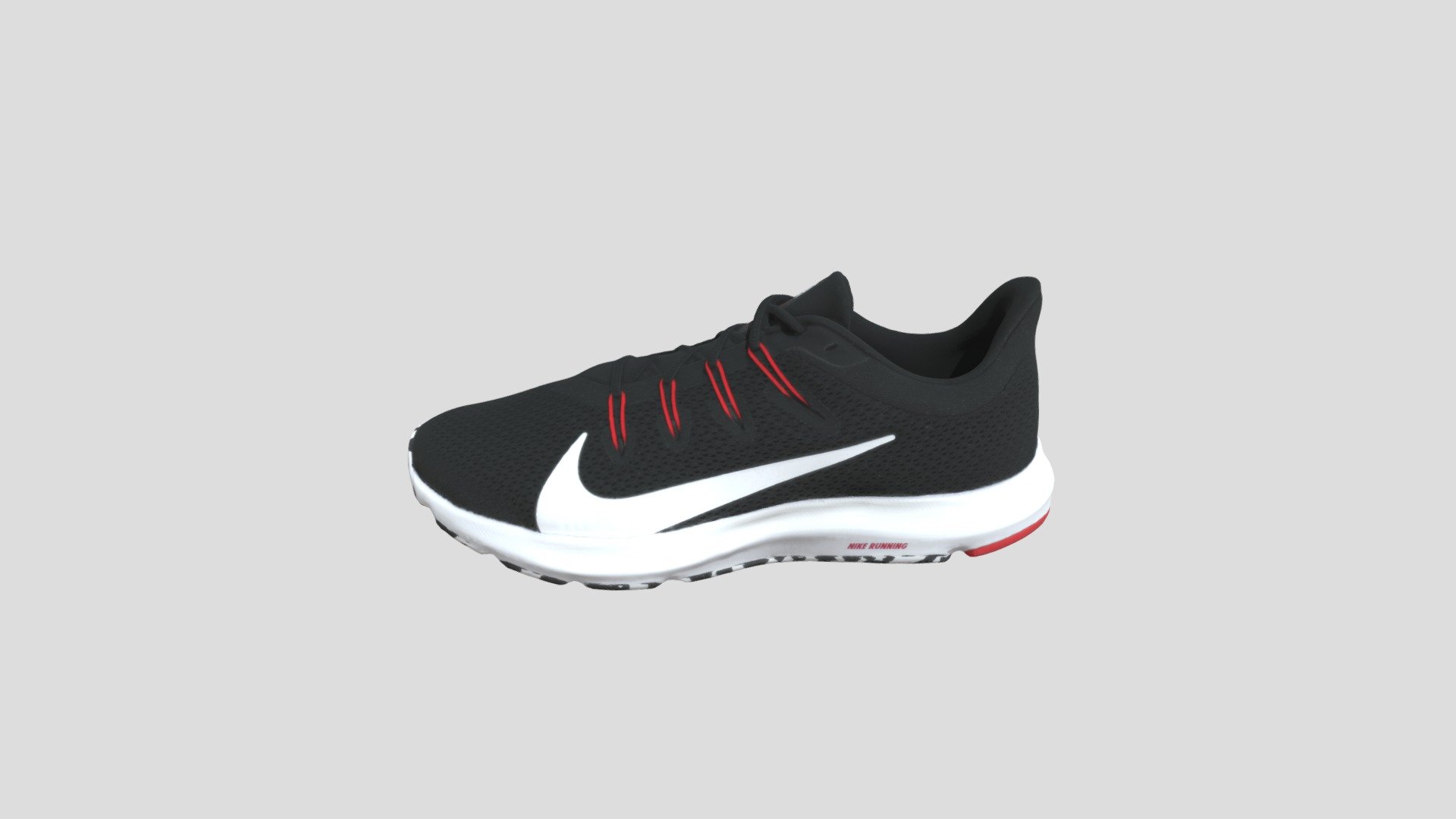 Nike Quest 2 黑白红_CI3787-008 3d model