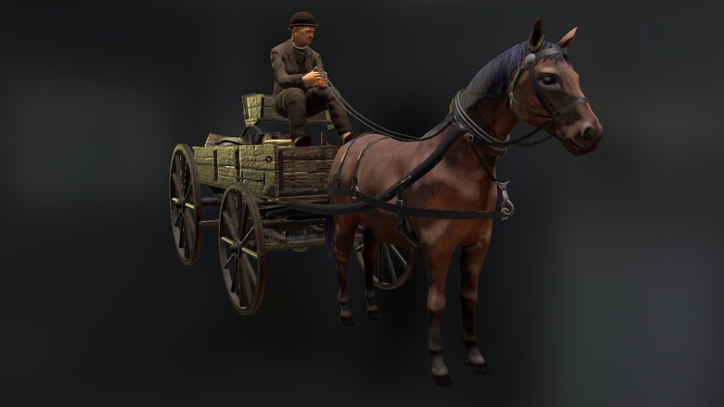 Victorian Horse 3d model