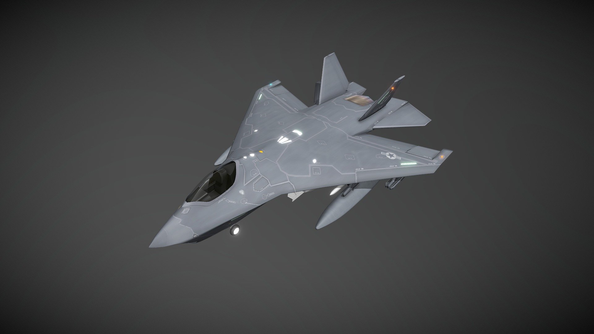 F-32A JSF CTOL 3d model