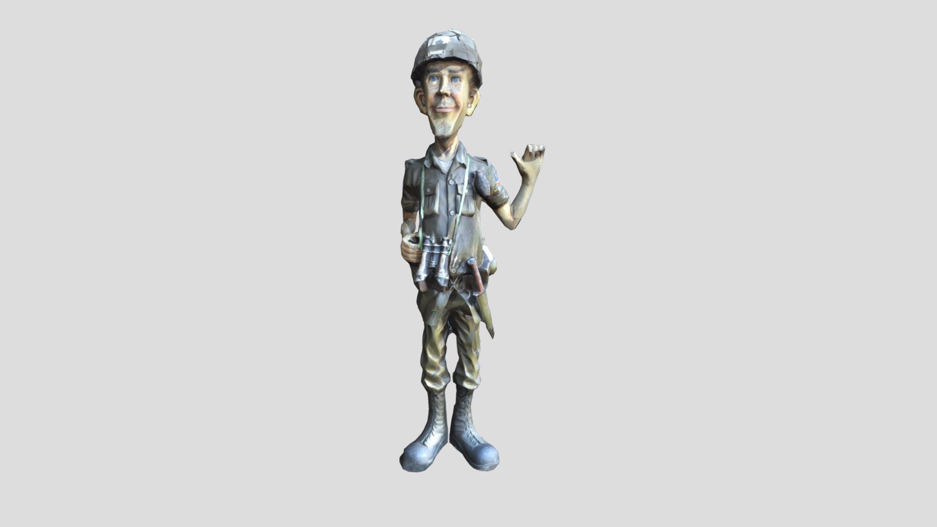 Cartoon Soldier 3d model