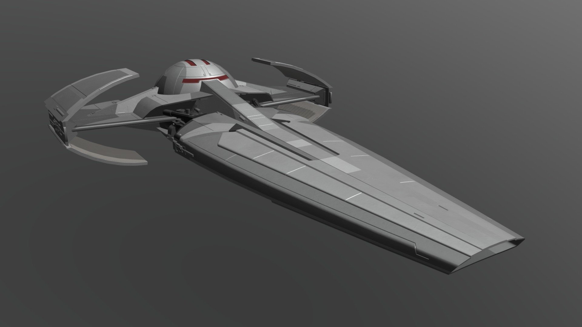 Darth Mauls Sith Infiltrator (Scimitar) 3d model