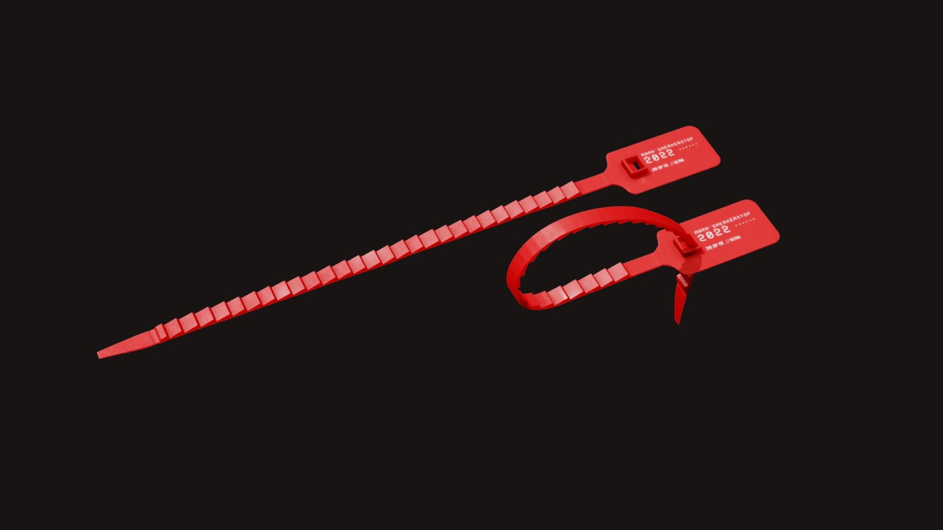 Sneaker Zip Tie 310 3d model