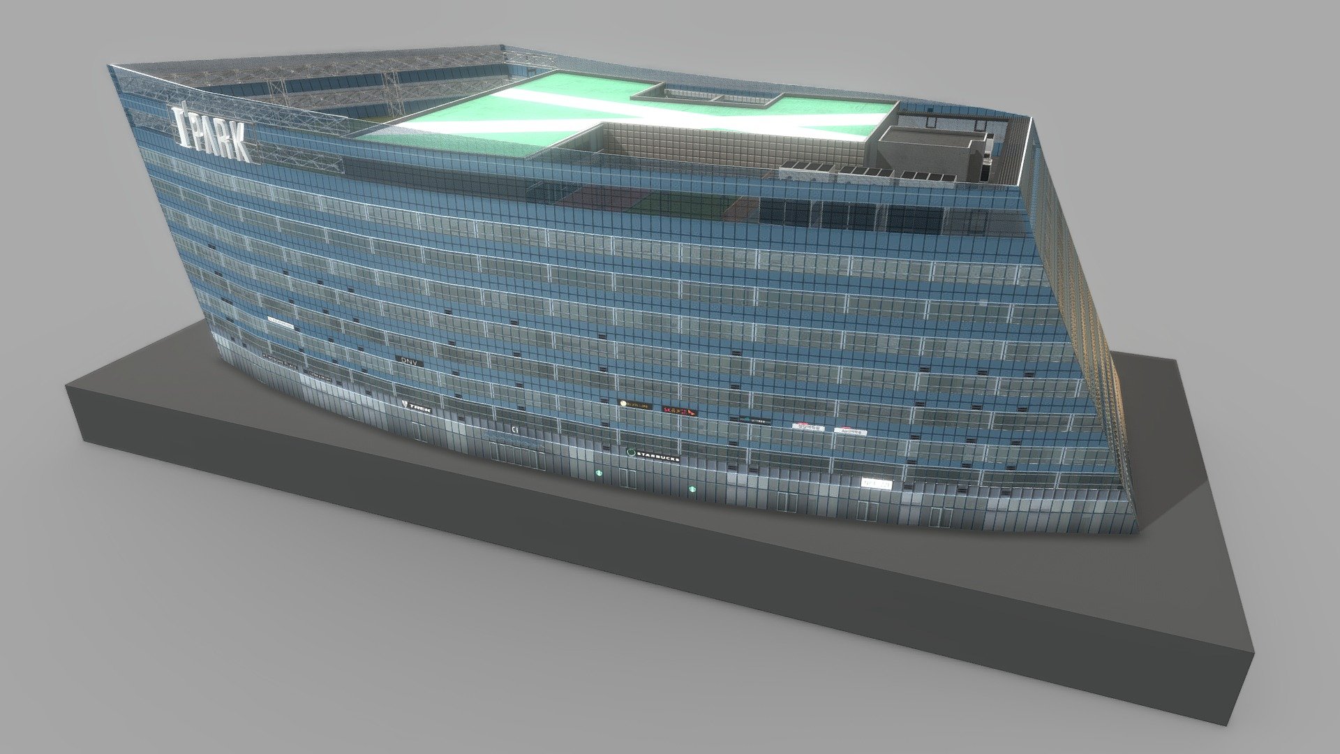 ELVIS futuristic Luxury Shopping Center 3d model