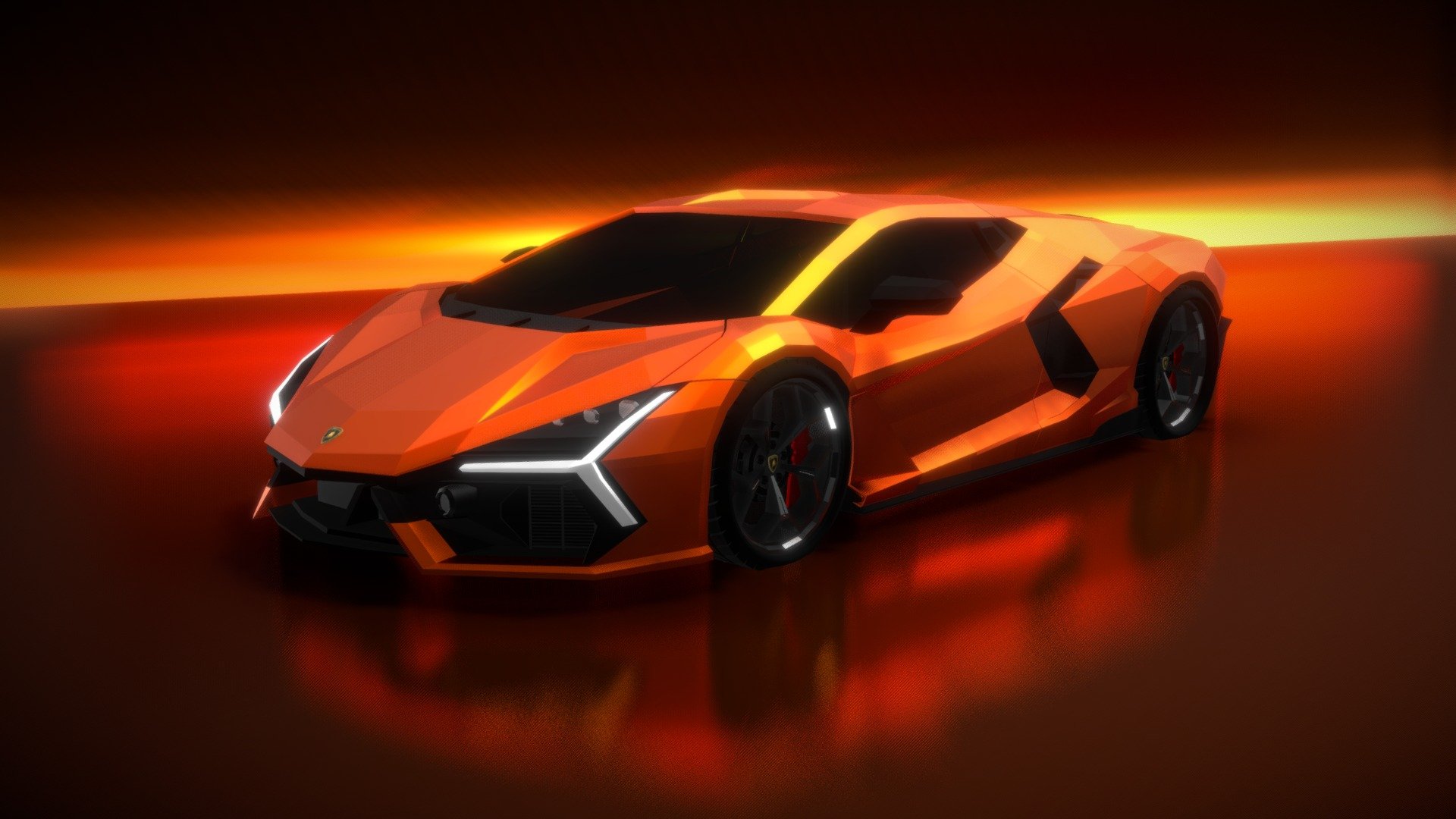 Lamborghini Revuelto Hybrid V12 2024 3d model