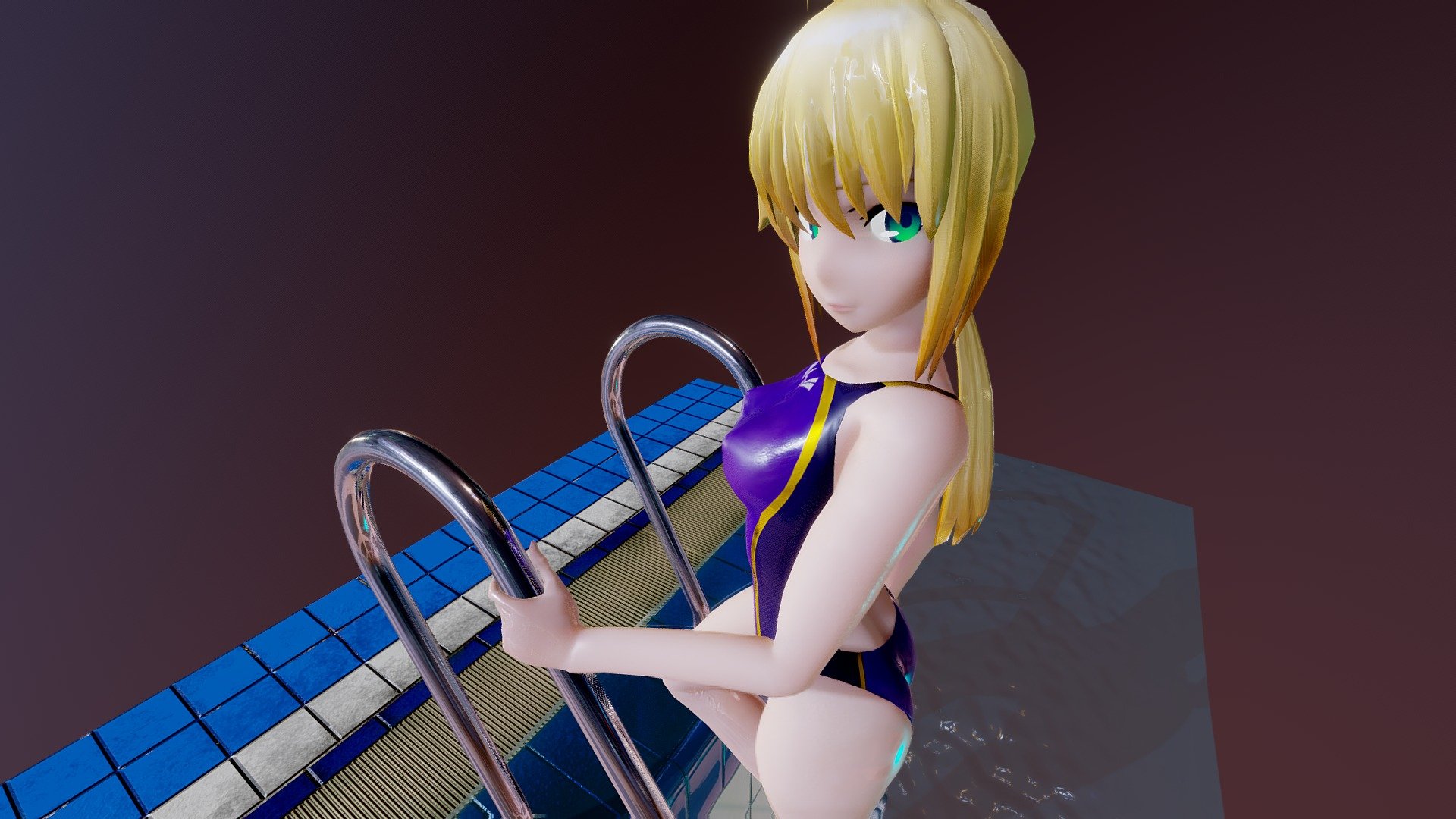 Beach Queen Saber 3d model