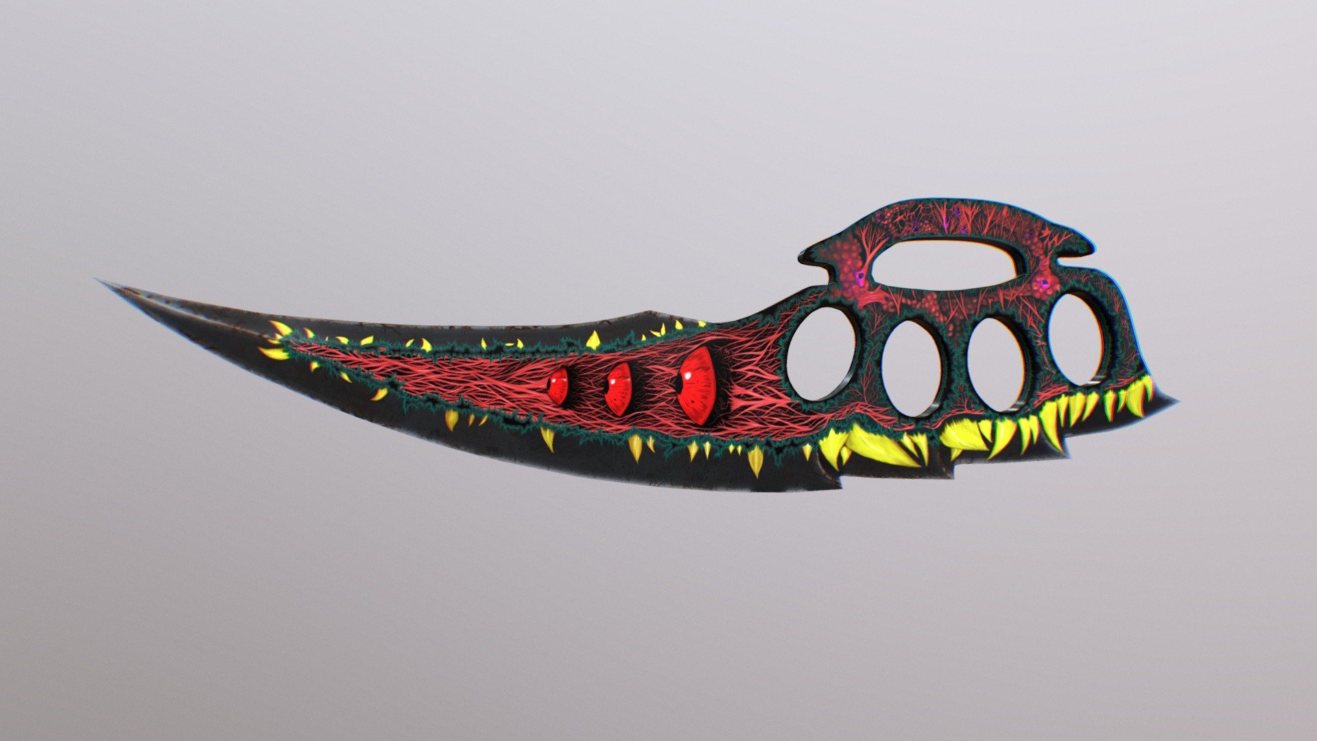 Knuckle Knife 3d model