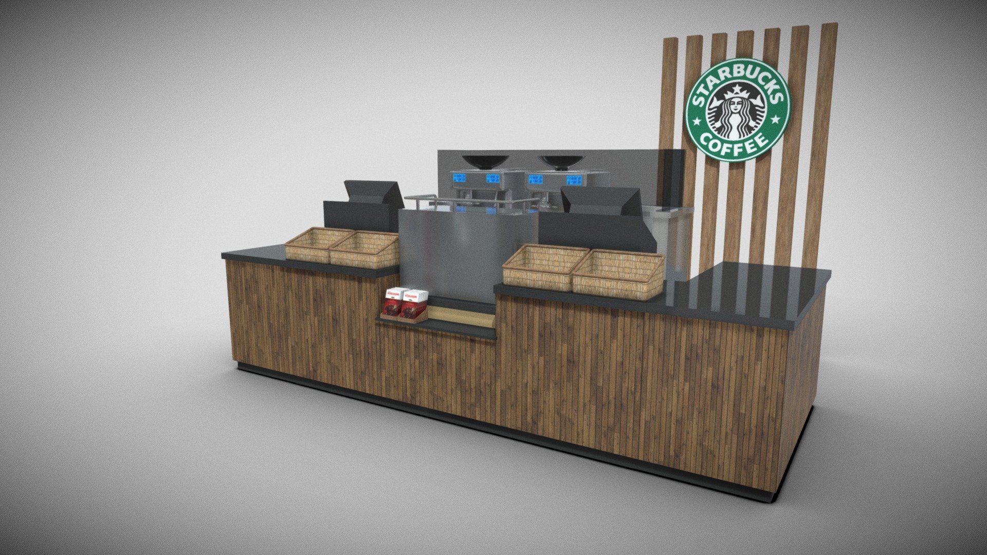 3d coffee shop 3D 3d model