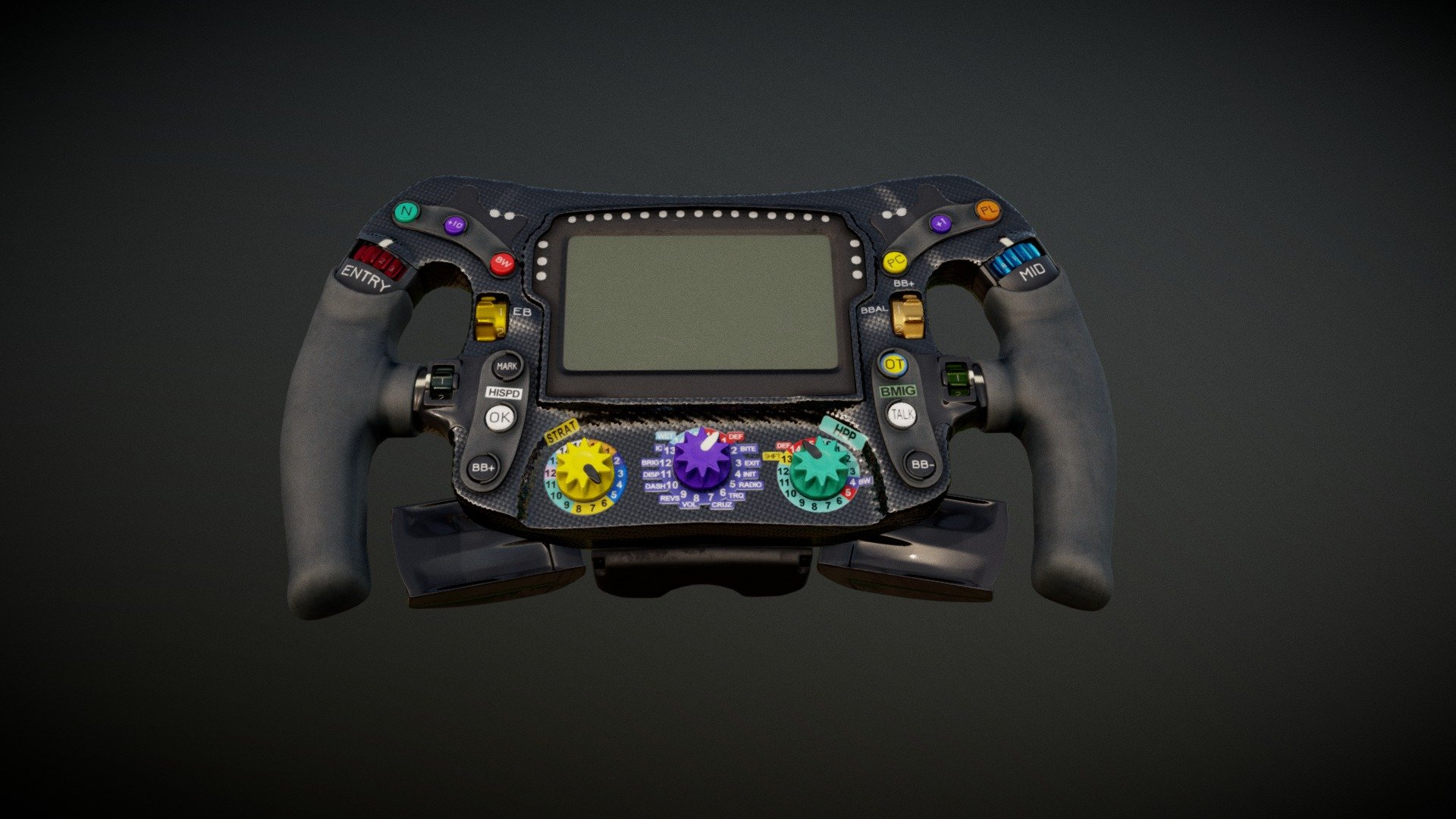 Mercedes F1 Steering Wheel 3d model