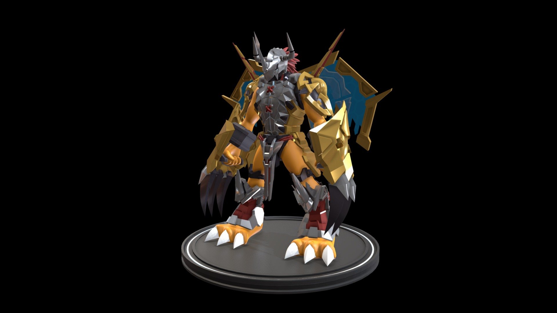 Digimon Wargreymon Amplified v1 3d model