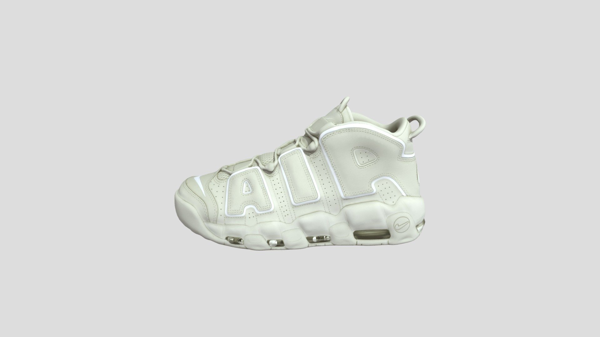 Nike Air More Uptempo Light Bone_921948-001 3d model