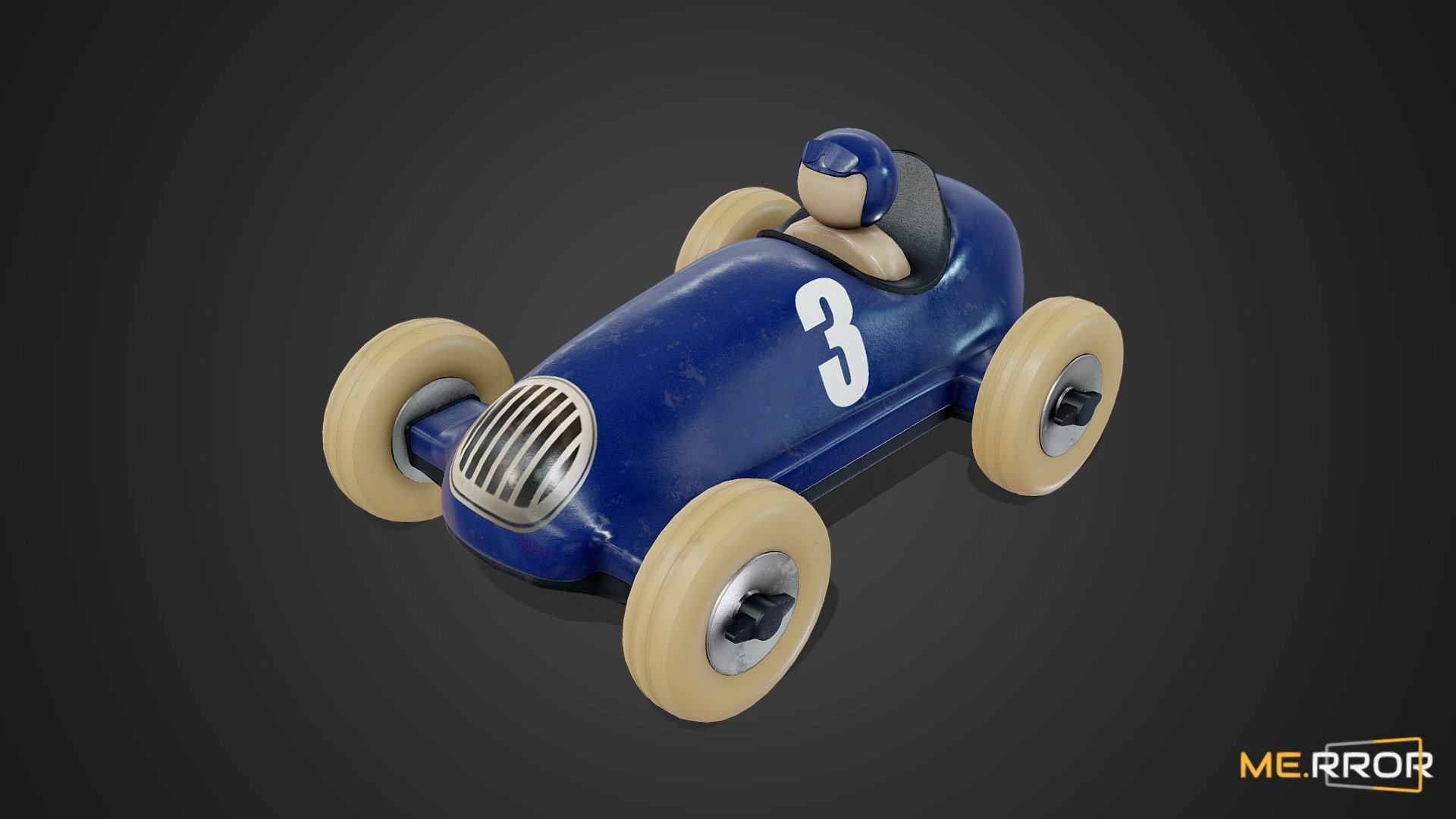 [Game-Ready] Old Toy Car 3d model