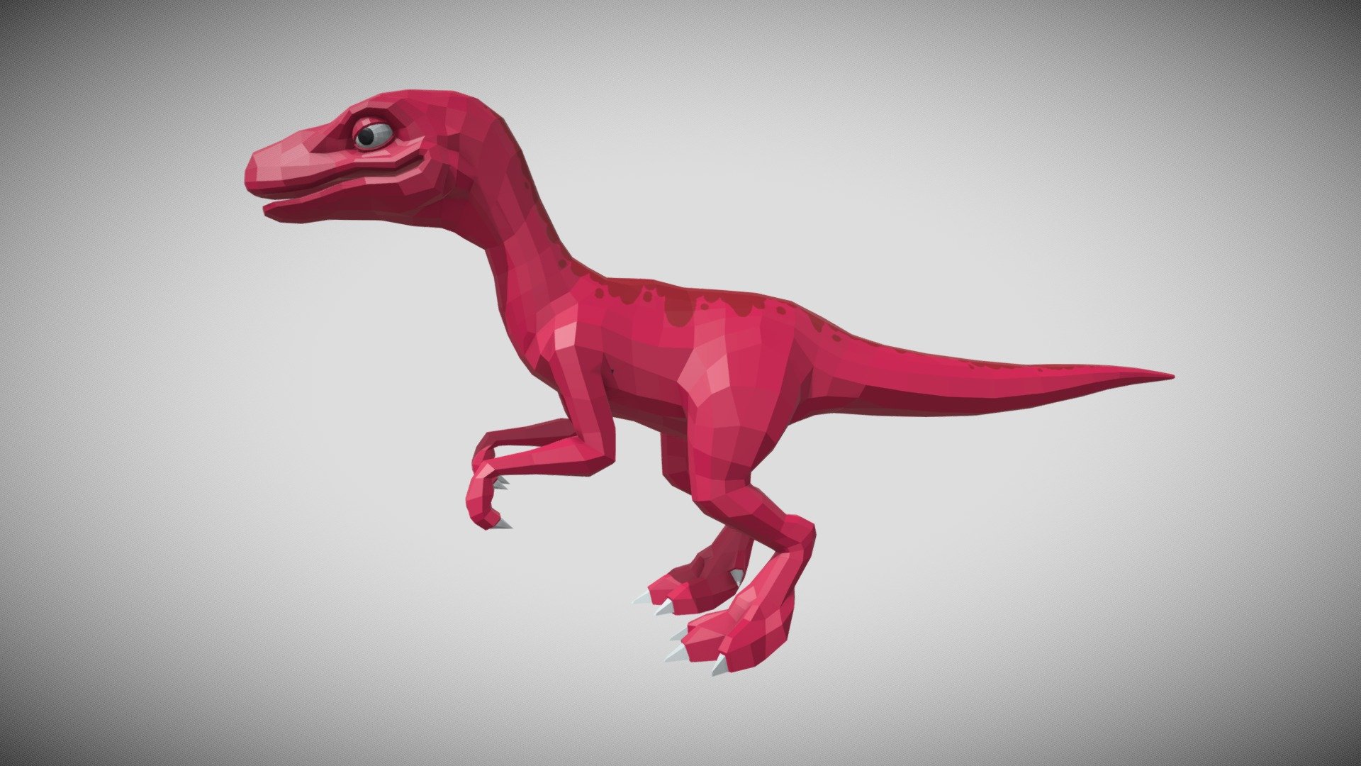 [Low Poly] Velociraptor 3d model