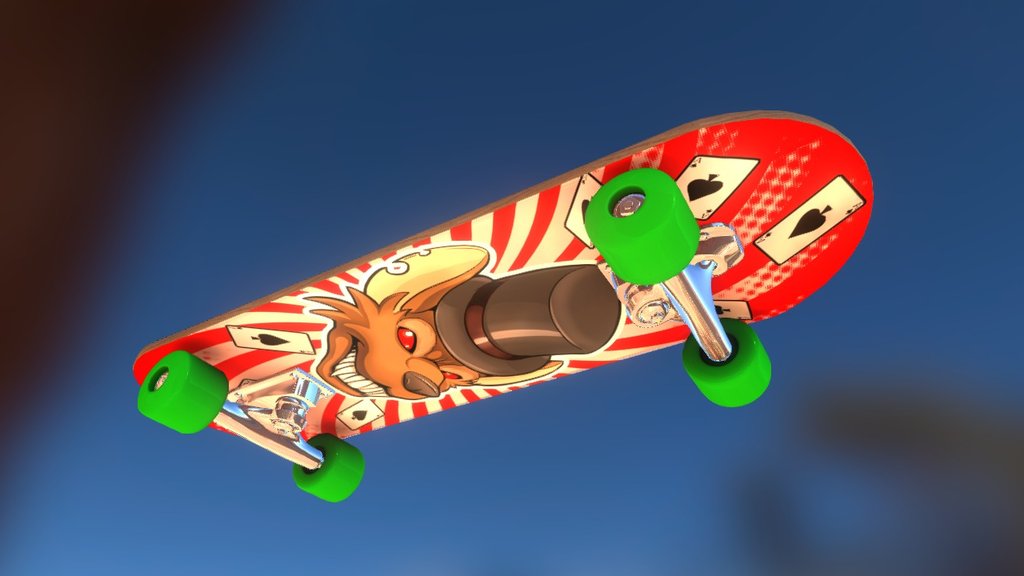 Skateboard design 3d model