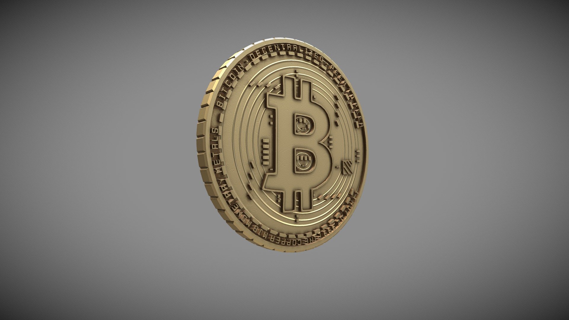 Bitcoin Coin 3d model