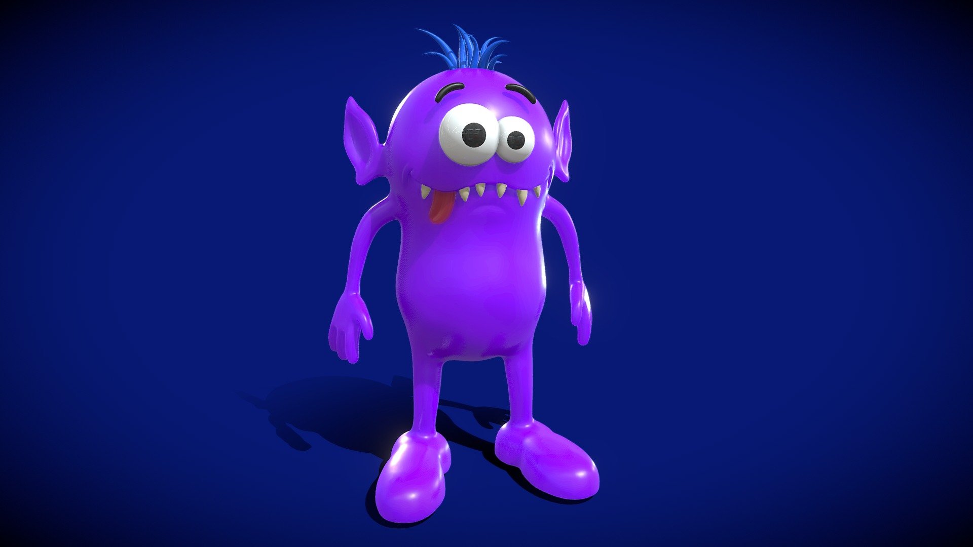 Cute Monster Character 3d model