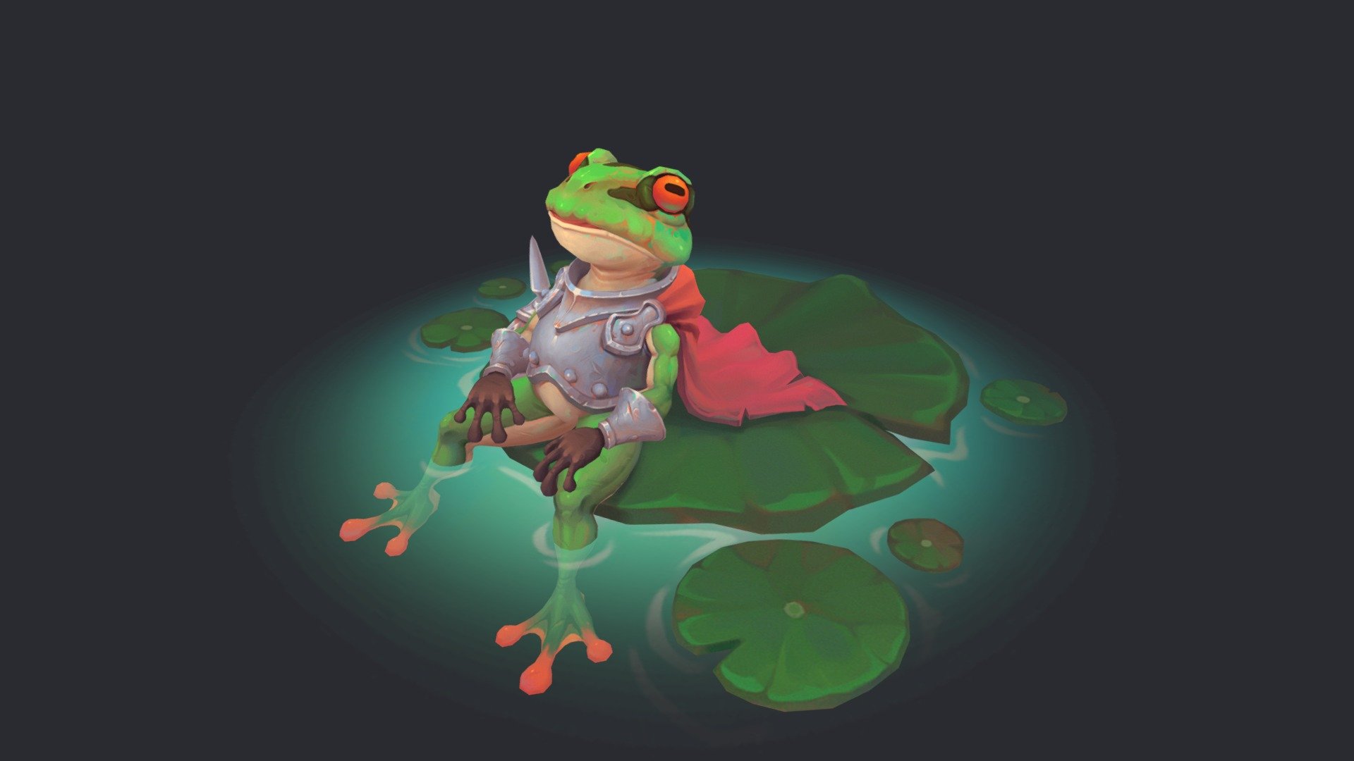 frog 3d model