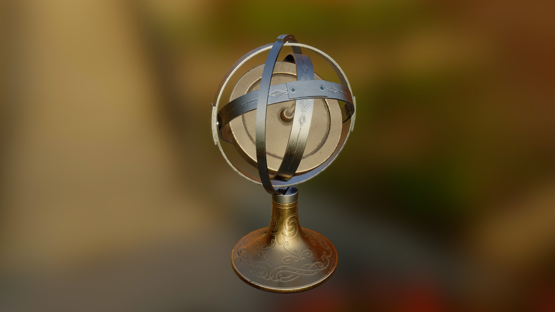 Gyrocompass 3d model