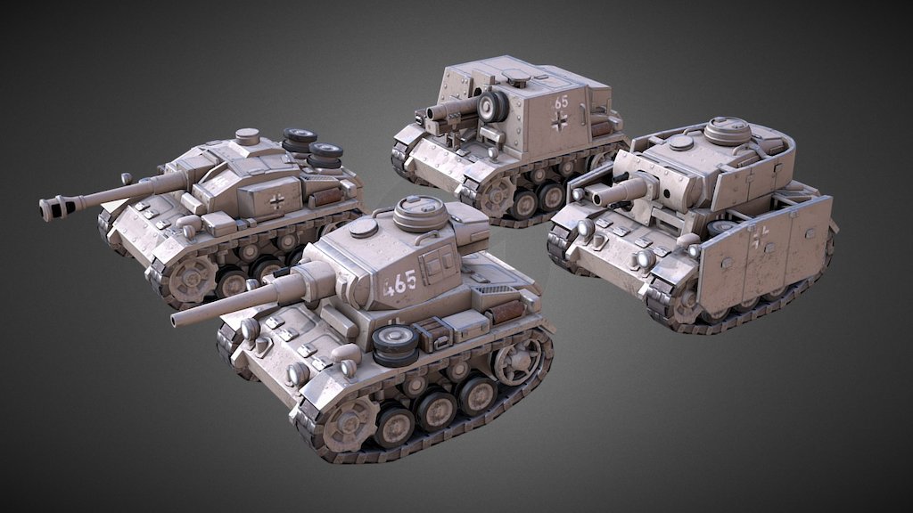 Mini Panzers 3d model