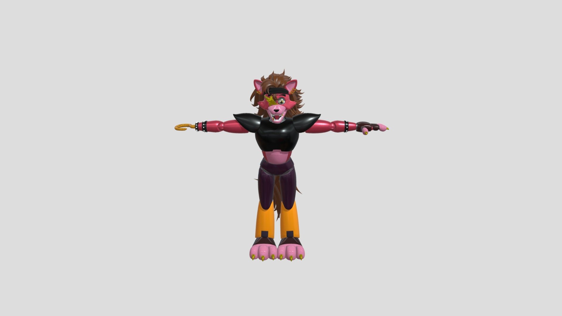 Glamrock Foxy 3d model