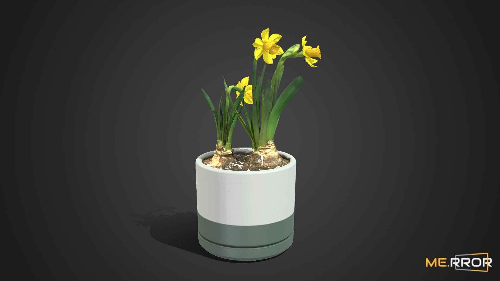 [Game-Ready] Daffodil Pot 3d model