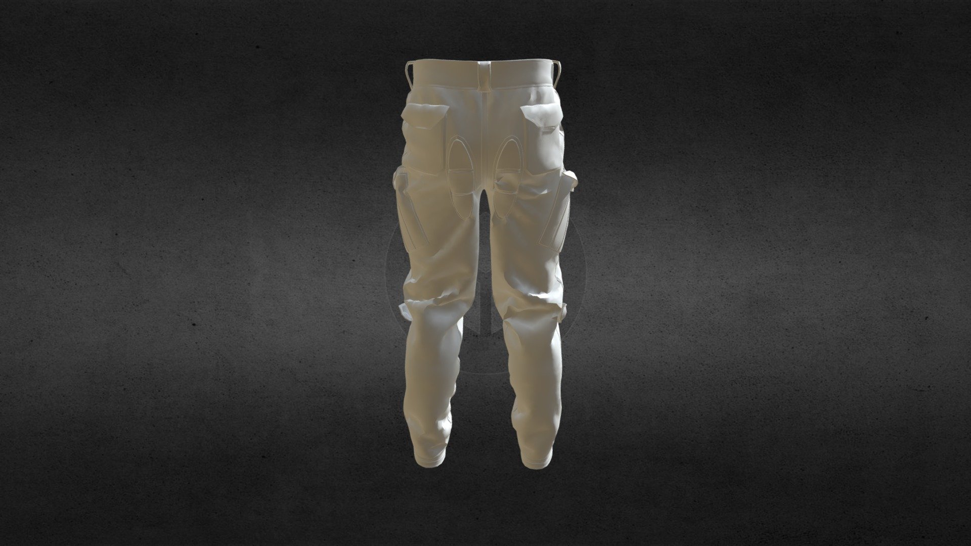 Military tactical pants 3d model