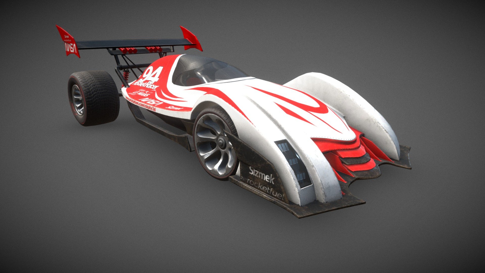 Rocket Racer 3d model