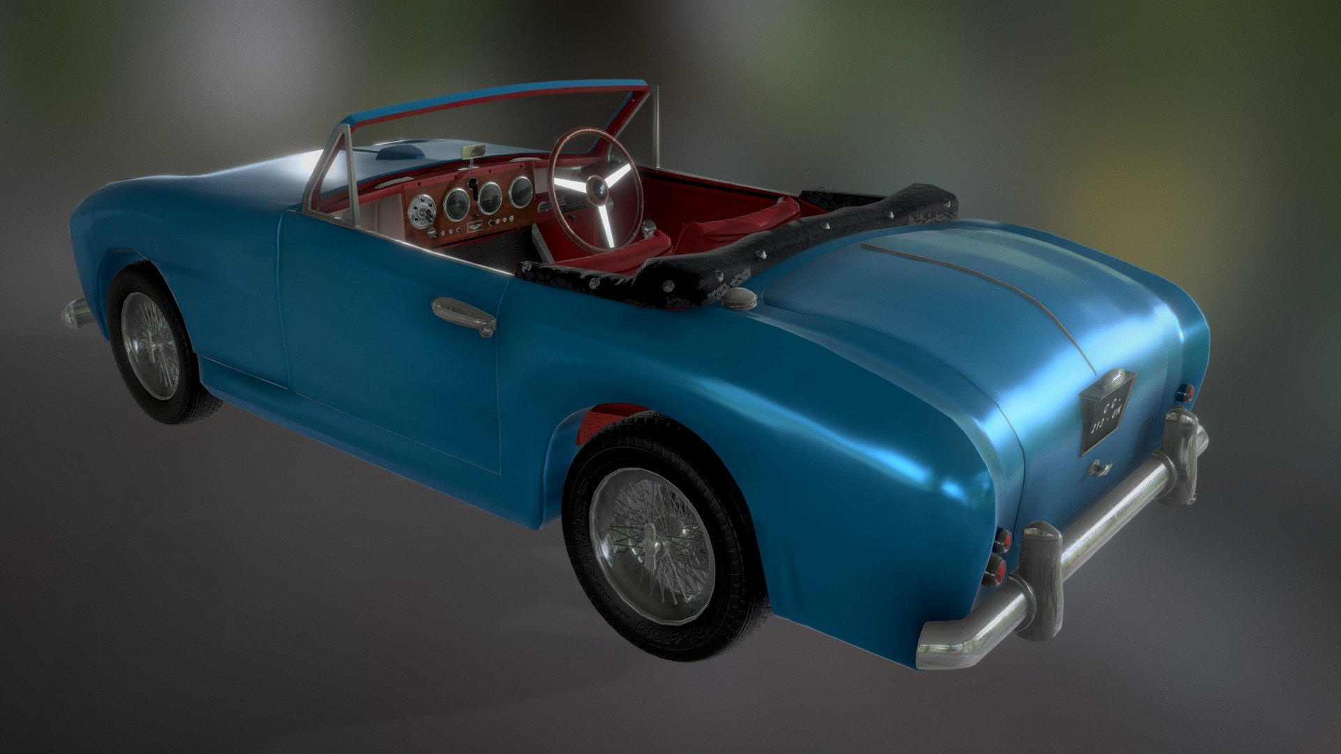 Aston Martin db 2/4 Drophead 1955 (wip) 3d model