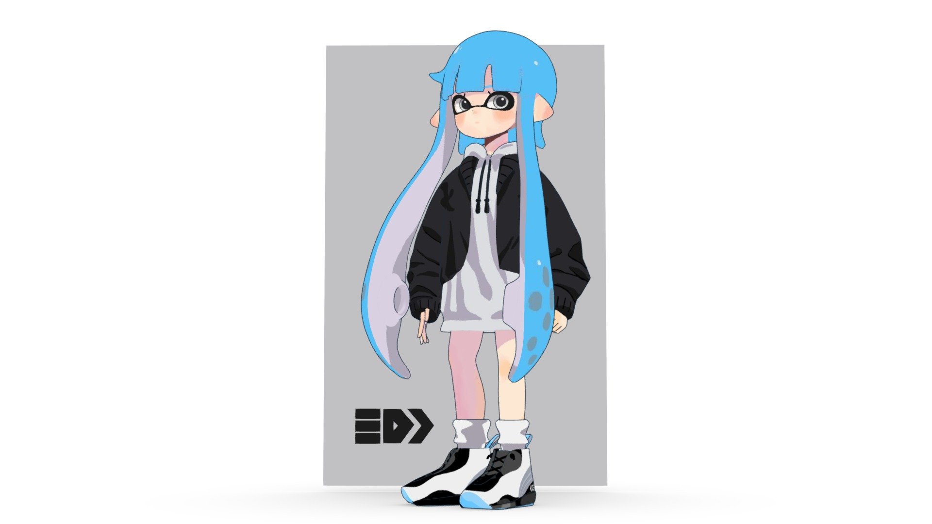 Splatoon Girl 3d model