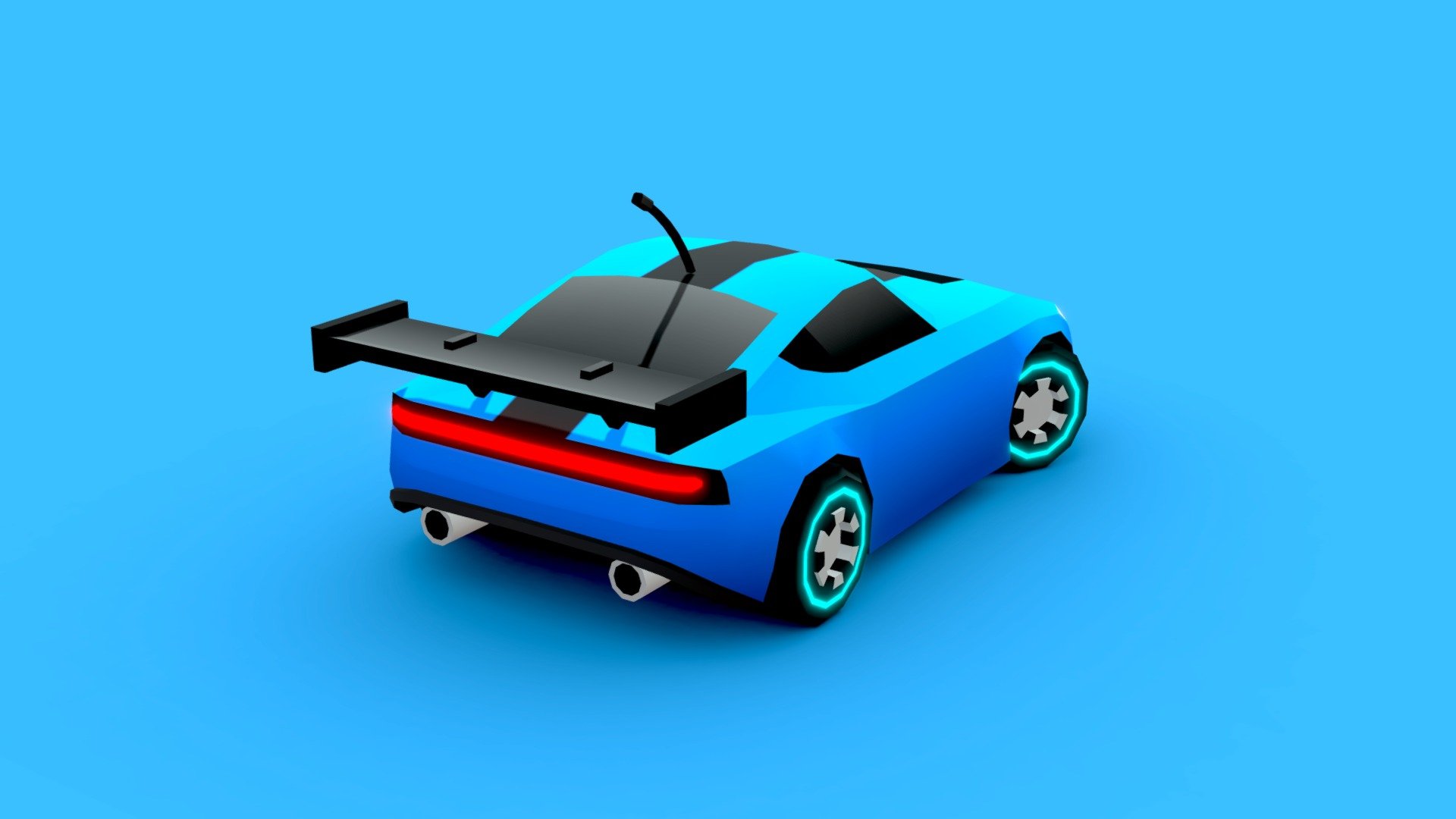 TURBO: "Pioneer" Racing Car 3d model