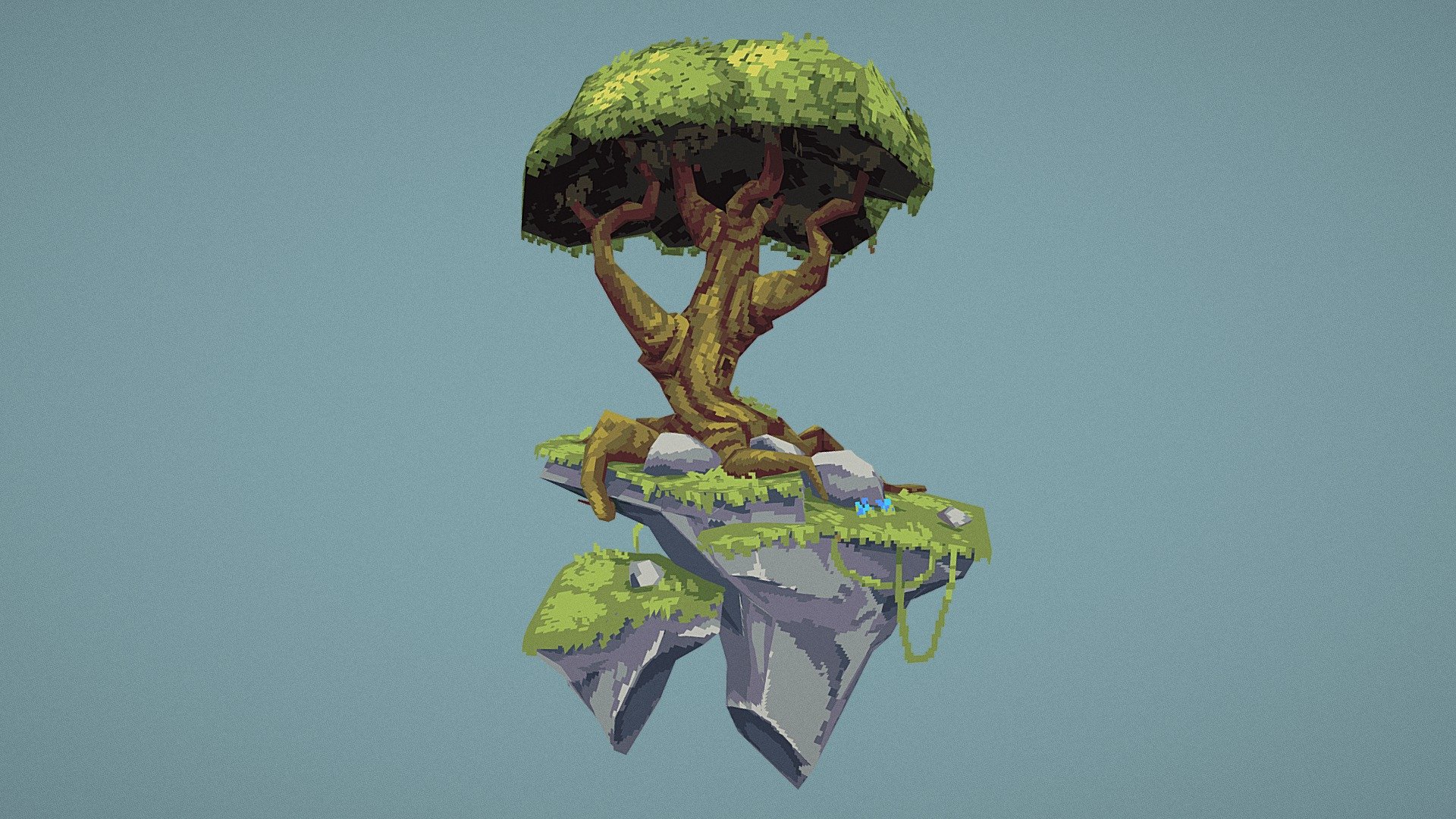 Tiny Floating Island 3d model