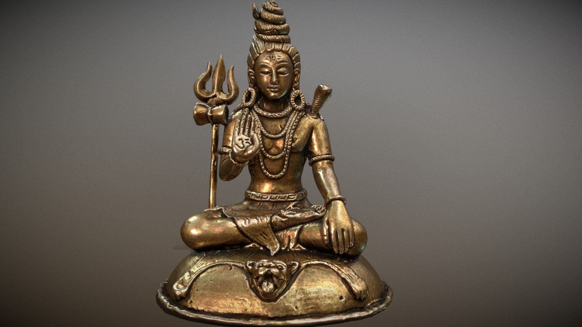 Śiva Shiva statue Nepal style शिव 3d model