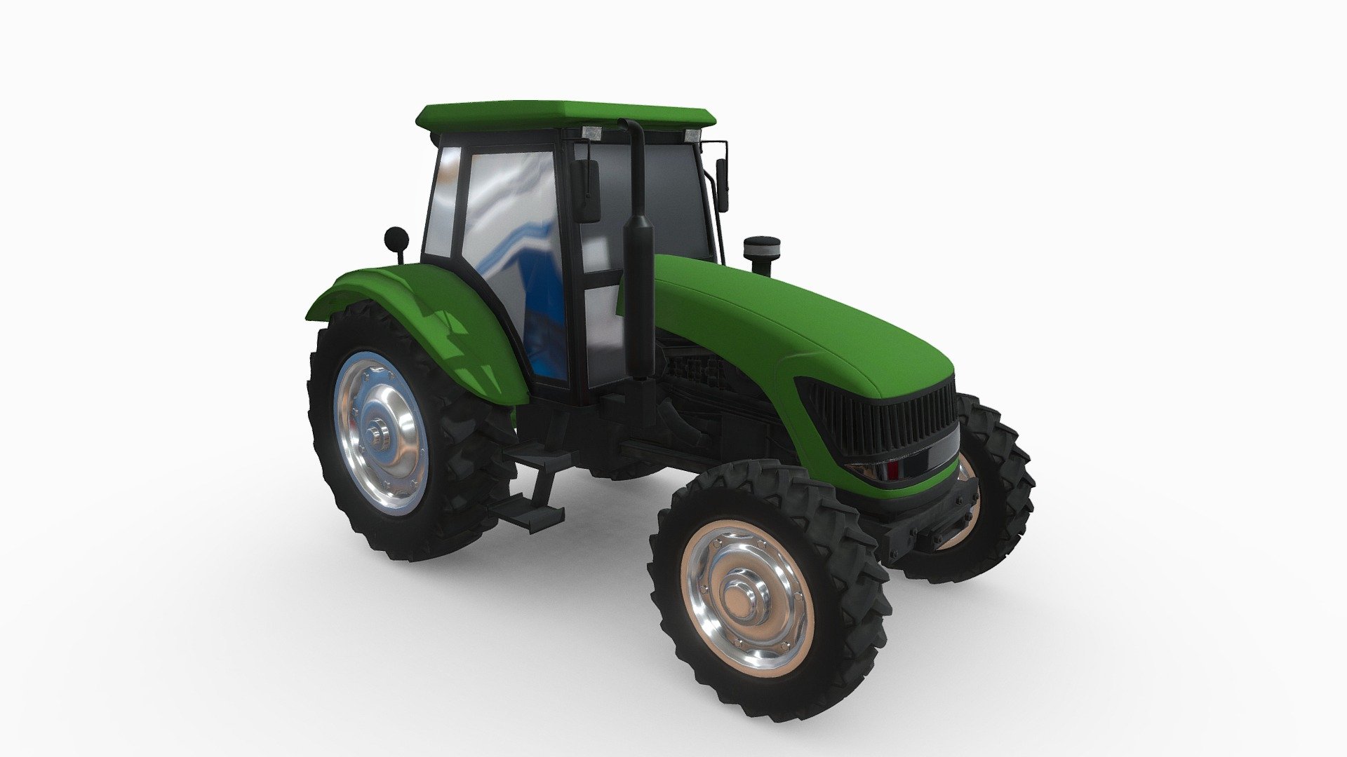 Farmers Tractor 3d model