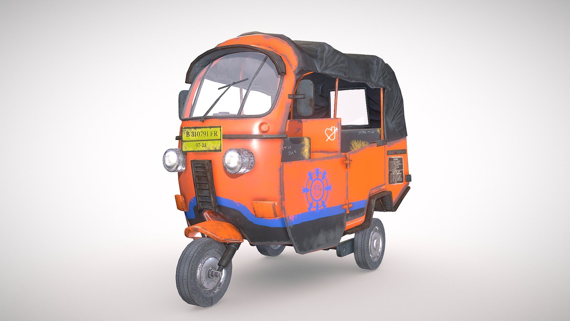 Bajaj Jakarta indonesia 3d model