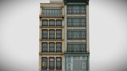 Low Poly SoHo Building Facades