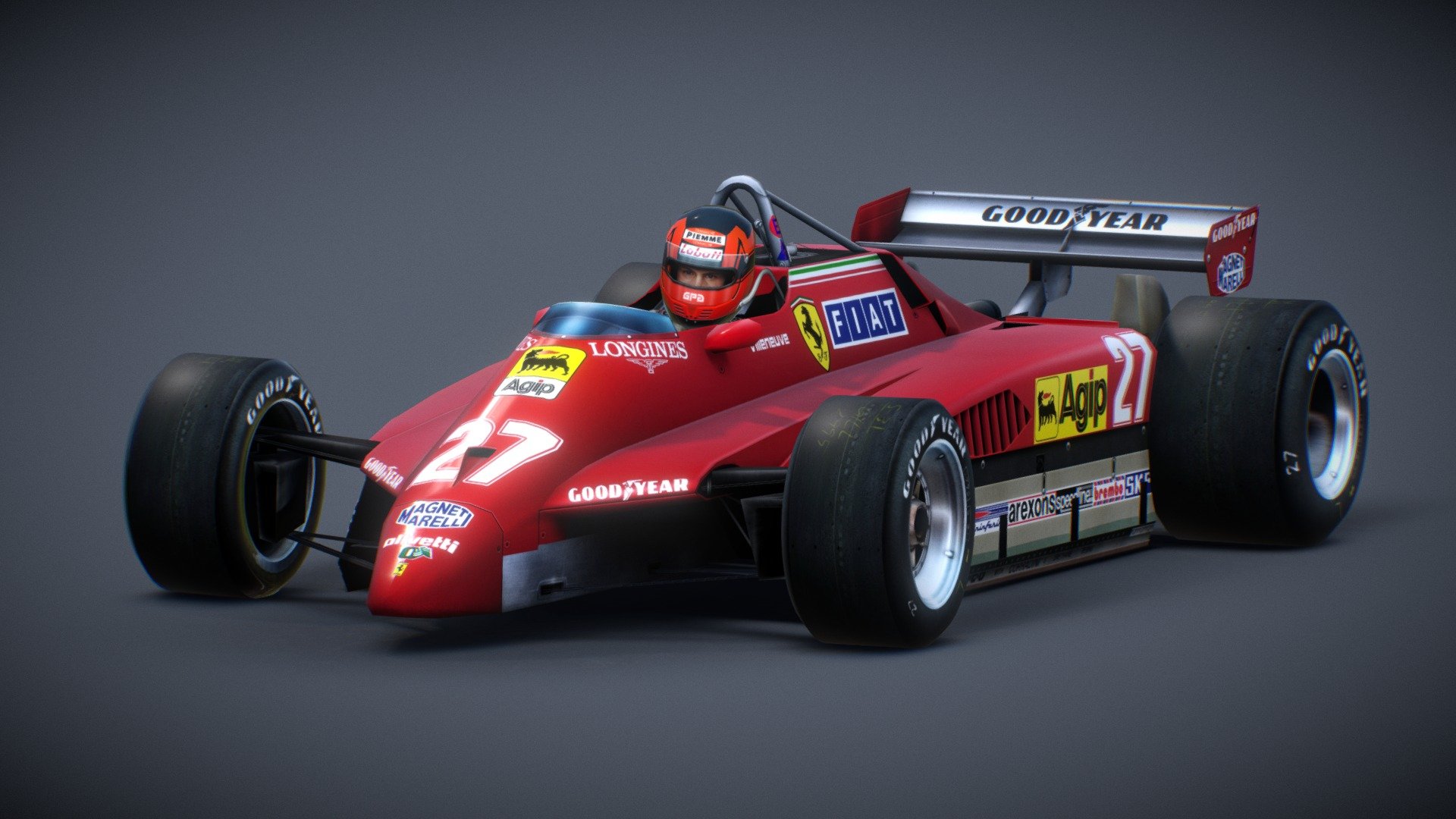 Ferrari 126C2/Gilles Villeneuve/San Marino 1982 3d model