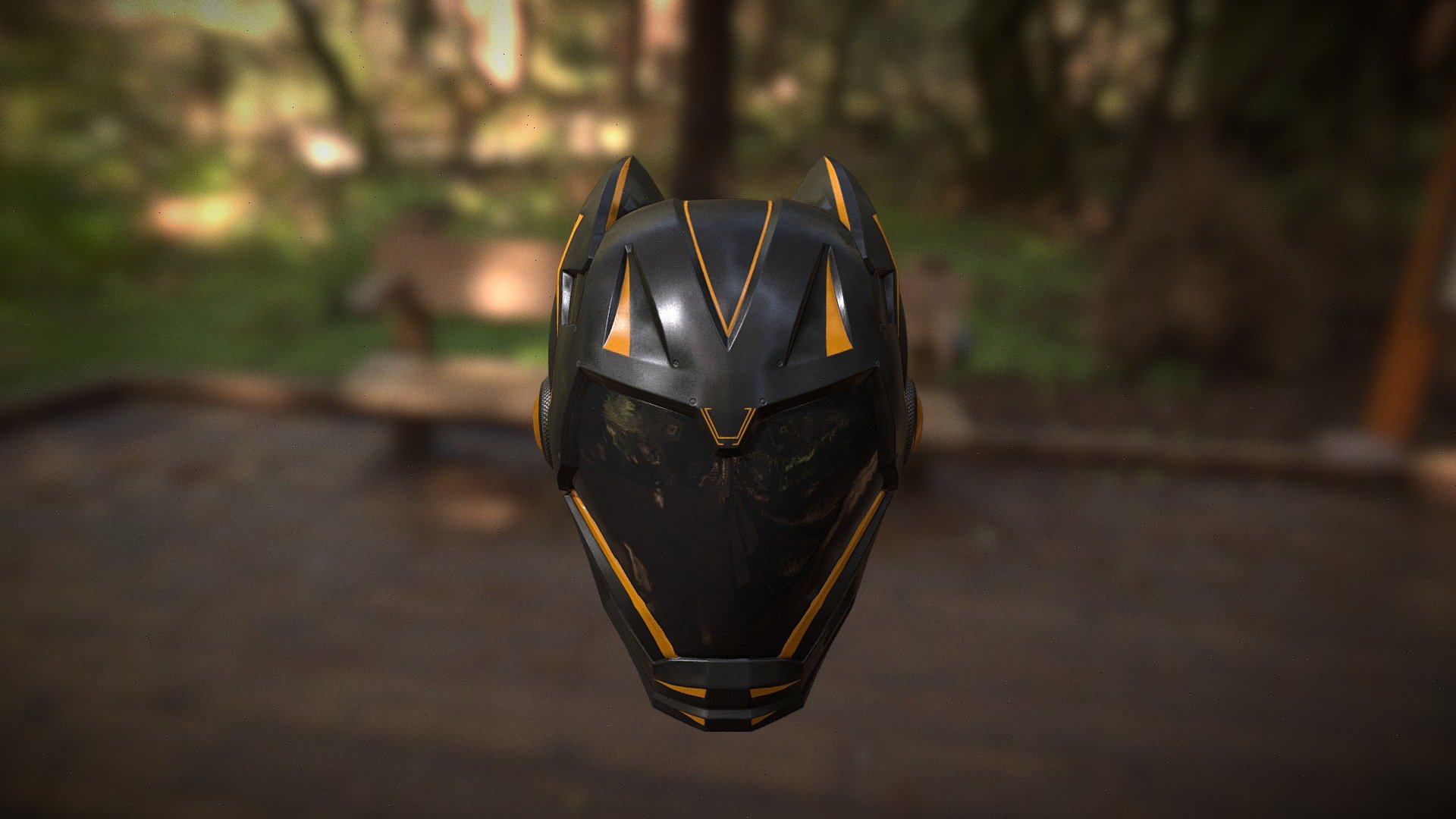 Helmet Biker Game asset 3d model