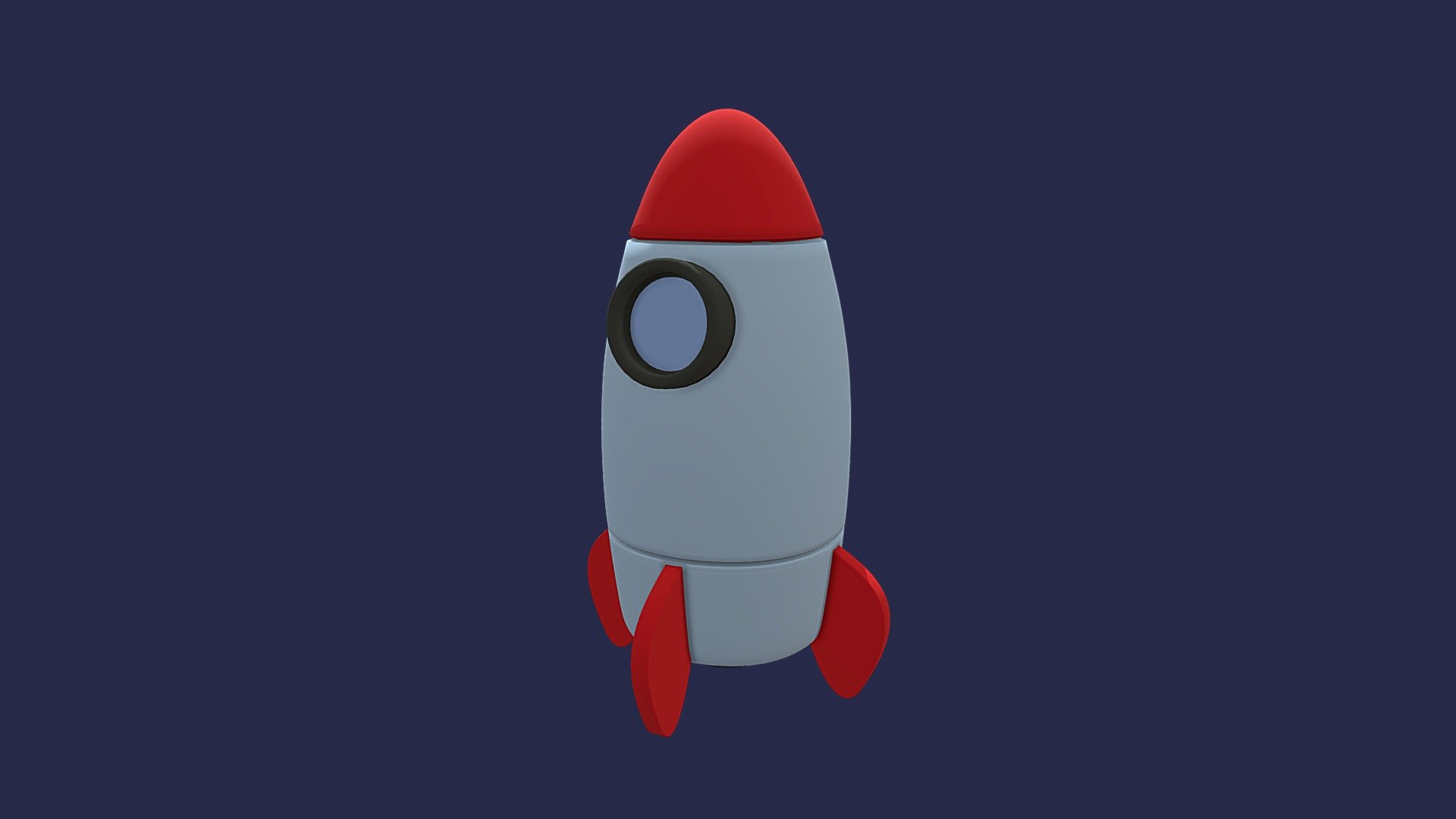 Toon Rocket 3d model