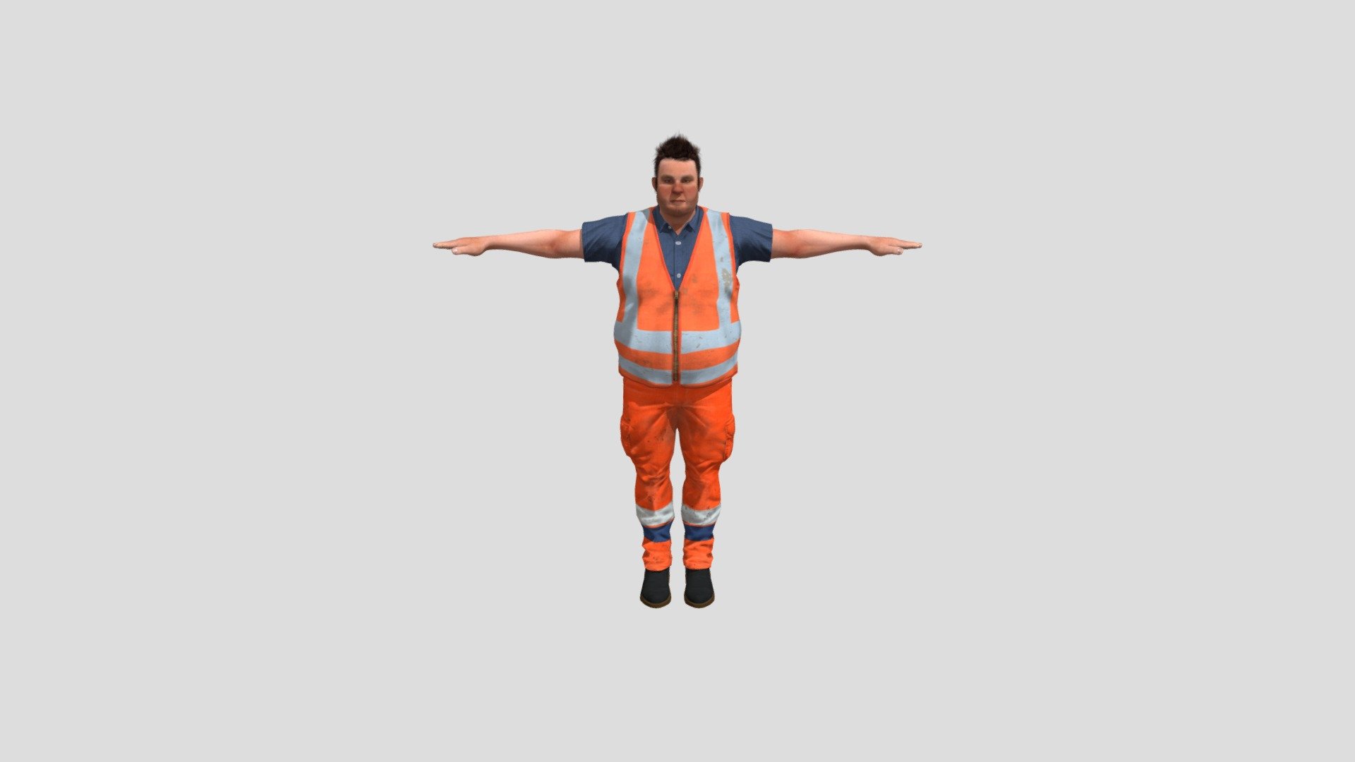 Worker Male 2 3d model