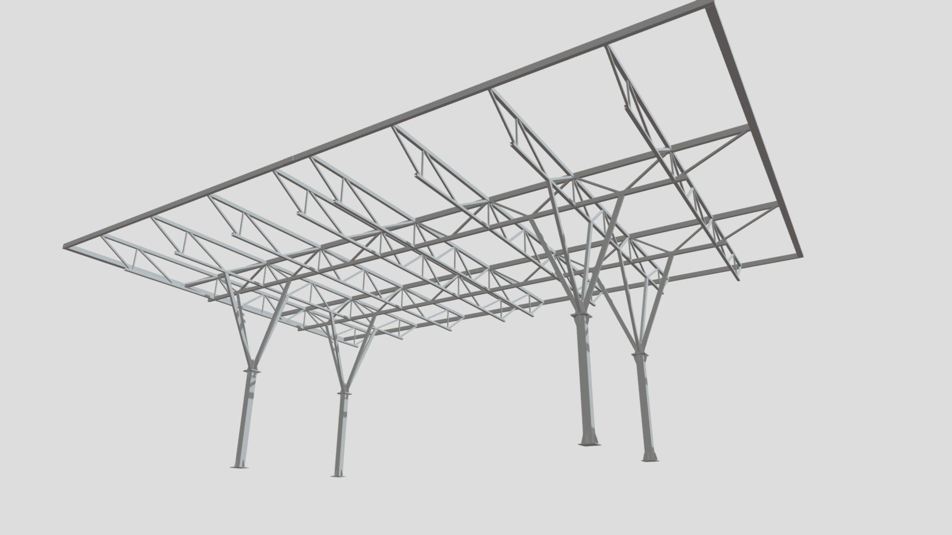 Canopy steel frame 3d model