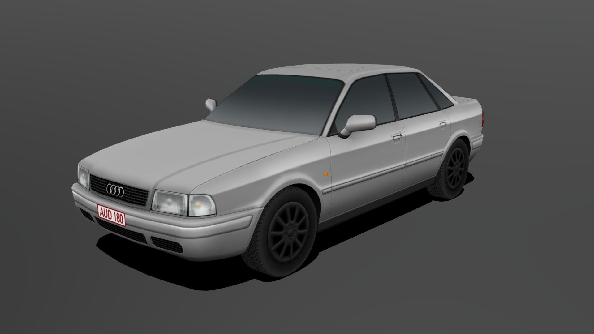 Audi 80 lowpoly 3d model