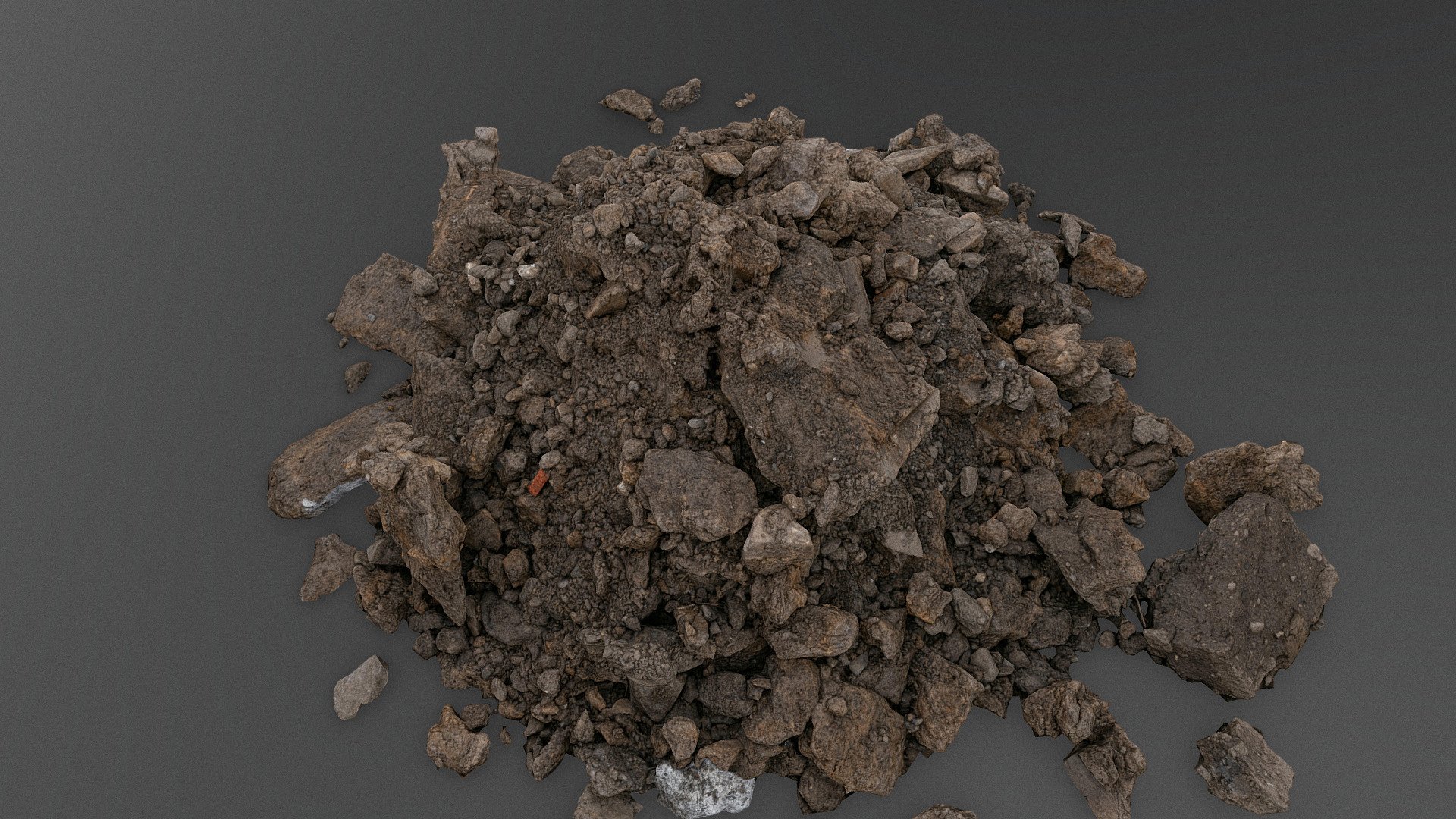 Small dirt pile 3d model