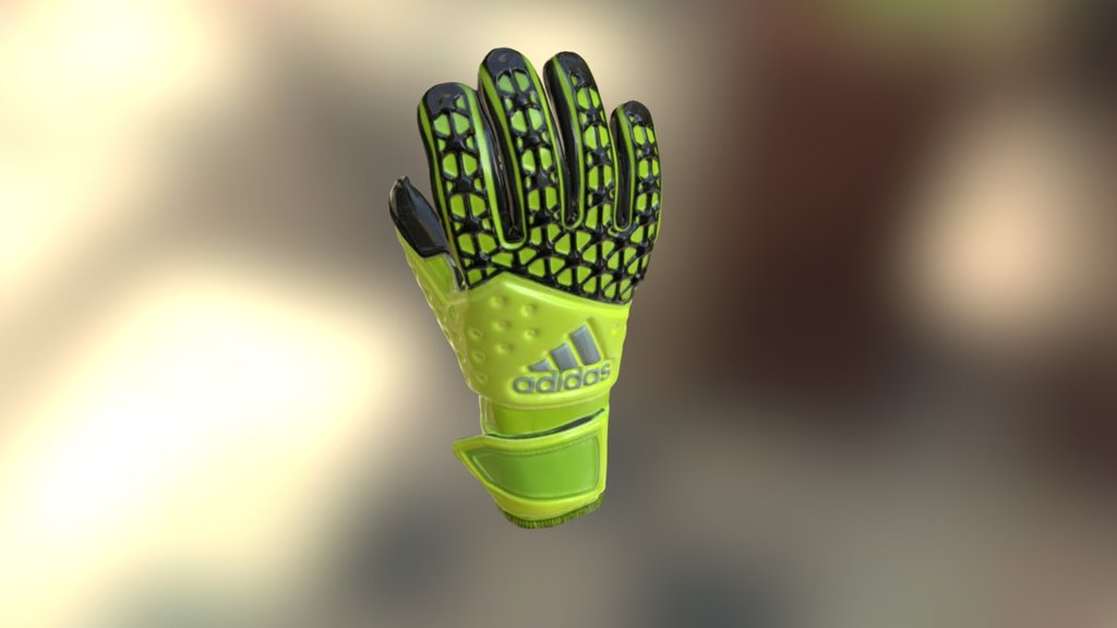 Goalkeeper gloves 3d model